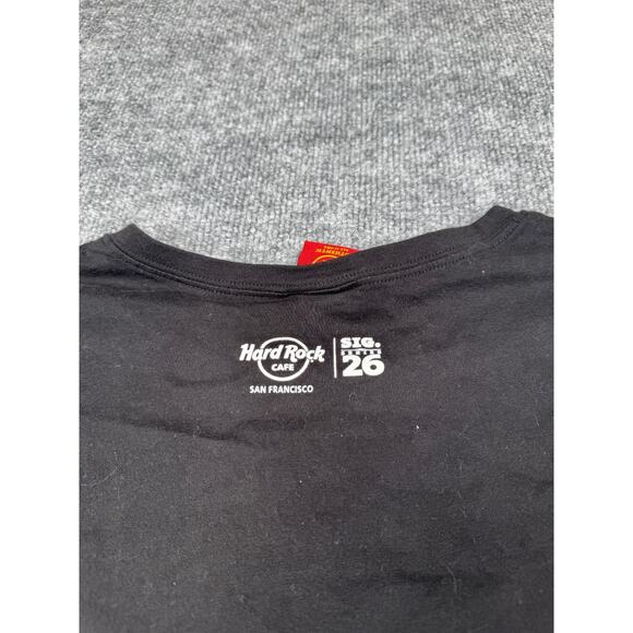 2008 Hard Rock Cafe Signature Series Bon Jovi Sz L Black Women’s T Shirt - Picture 4 of 11